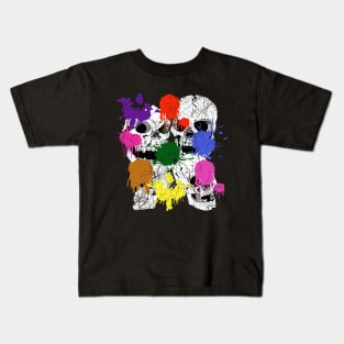 Grunge Skull Kids T-Shirt